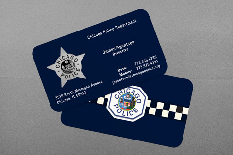 Chicago Police Department Business Card Chicago Police Department Business Card