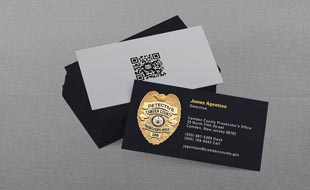 Camden County Business Card Camden County Police Business Card