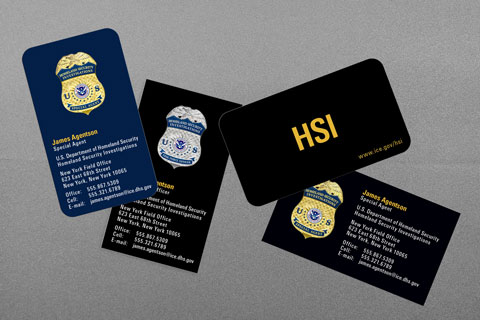 US DHS Homeland Security Investigations (HSI) Special Agent (SA) and Task Force Officer (TFO) Business Cards