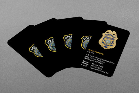Army CI Business Card US Department of Defense Police Business Card