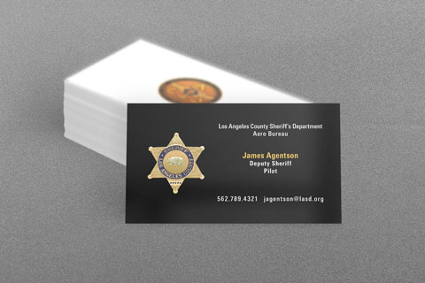 Los Angeles County Sheriff Business Card Los Angeles County Sheriff Business Card