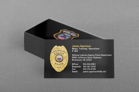 Defense Security Investigative Service Business Cards Defense Logistics Agency Business Card