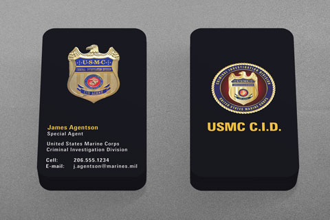 US Marine Corps CID Business Card US Marine Corps CID Business Card