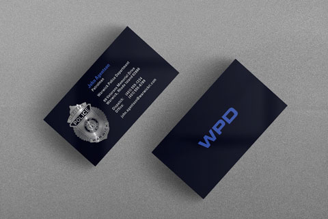 Warwick, RI Police Department Business Card Warwick, RI Police Department Business Card