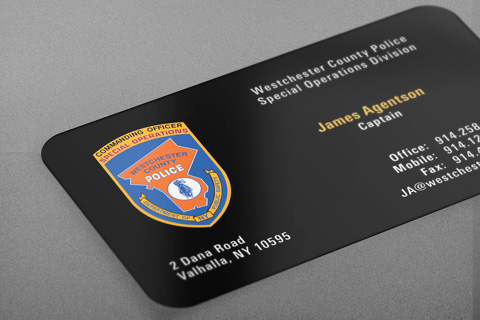 Maryland State Police Business Card Westchester County Police Department